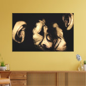 Küsschimpansen Leinwanddruck (Insitu (Wohnzimmer))