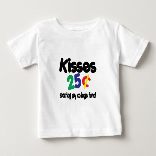 Küsse, die Uni-Kapital retten Baby T-shirt (Vorderseite)