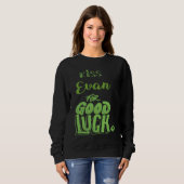 Küsse Evan für viel Glück St. Patrick Sweatshirt (Vorne ganz)