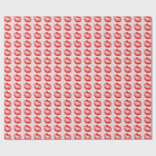 Küsse Geschenkpapier (Flach)