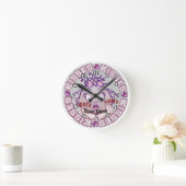 Küsse Gesicht Runde Wanduhr (Zuhause)