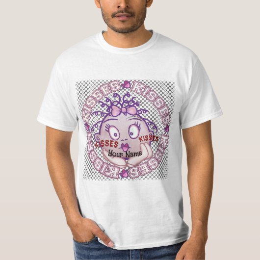 Küsse Gesicht T-Shirt (Vorderseite)