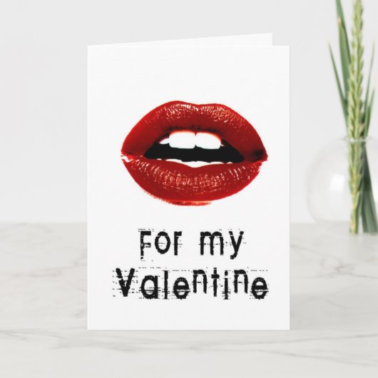 "Küsse in der Post" Gruß-Karte Karte (Vorderseite)