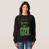 Küsse Kim für viel Glück St. Patrick Sweatshirt (Vorne ganz)