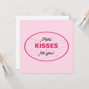Küsse Liebe Lippen Rot Rosa Schriftzug.