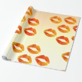 Küsse, Lippen Umschlagpapier, 30 in x 2 ft Geschenkpapier (Ungerollt)