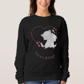 Küsse und Umarmungen, Katzen umarmen einander Sweatshirt (Vorderseite)