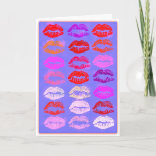 Küsse - Valentinsgruß-Karte Feiertagskarte