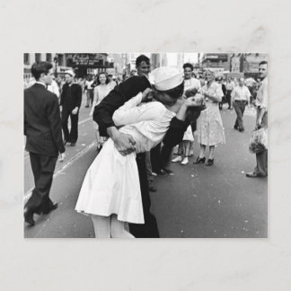 Küssen am VJ-Tag Weltkrieg Postkarte