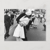 Küssen am VJ-Tag Weltkrieg Postkarte (Vorderseite)