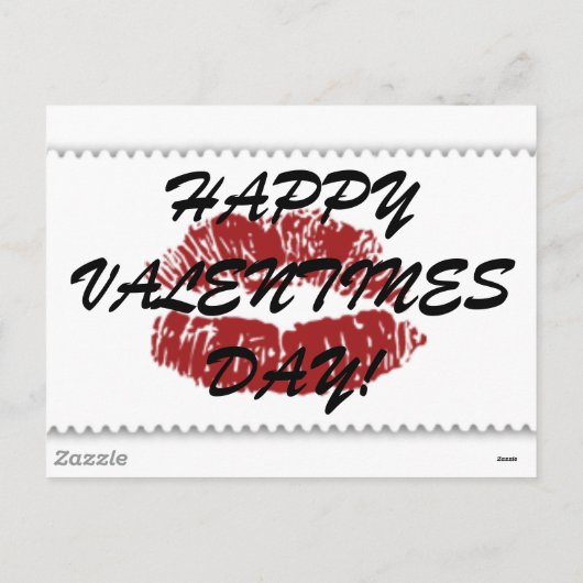 Küssen auf eine Karte (Rückseite)