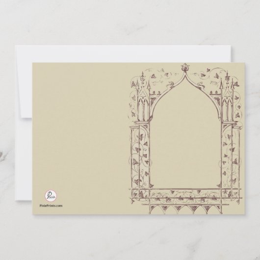 Küssen Couple Probe Dinner Einladung (Rückseite)