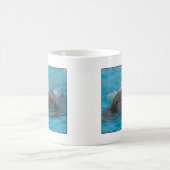Küssen der Delphine Kaffeetasse (Mittel)