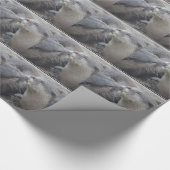 Küssen der Fluss-Otter Geschenkpapier (Ecke)