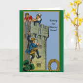 Küssen der Geschwätz-Steingrußkarte Karte (Gelbe Blume)