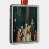 Küssen der Hand Silbernes Ornament (Rechts)