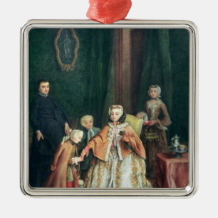 Küssen der Hand Silbernes Ornament
