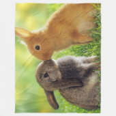 KÜSSEN DER HÄSCHEN FLEECEDECKE (Vorderseite)