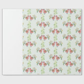 Küssen der Rebhühner mit Mistelzweig Geschenkpapier (Flach)