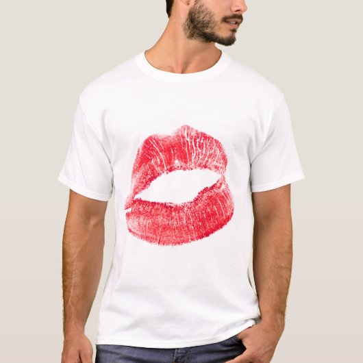Küssen der roten Lippen T-Shirt (Vorderseite)