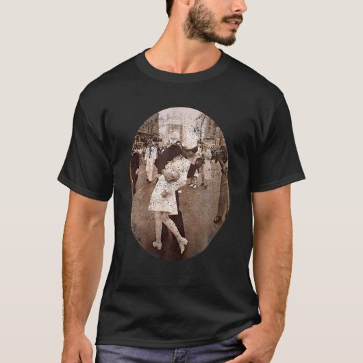 Küssen der Seelenfürsorge auf dem Times Square 194 T-Shirt (Vorderseite)