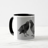 Küssen der Tauben-Geschenk-Tasse Tasse (Vorderseite Links)