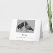 Küssen der Tauben-Gruß-Karte Karte (Rückseite)