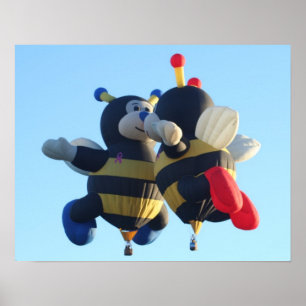 Küssen des Bienen-Plakats Poster