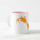 KÜSSEN DES KARPFENS ZWEIFARBIGE TASSE (Vorderseite Links)