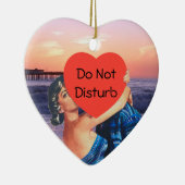 Küssen des Paar-Tür-Aufhängers Keramikornament (Rechts)