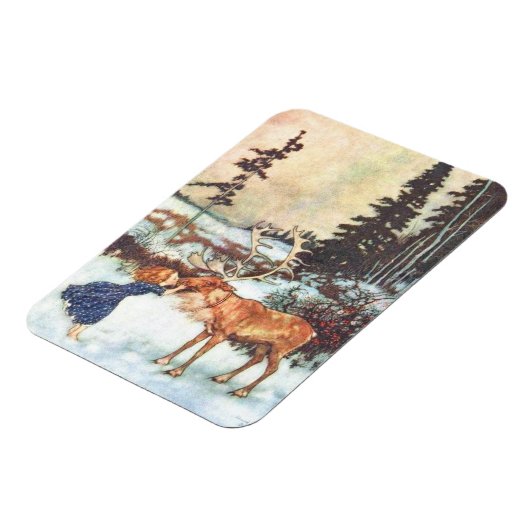 Küssen eines Rentiers Magnet (Linke Seite)