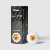 Küssen Emoticon-Golfbälle Golfball (Verpackungen)