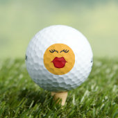 Küssen Emoticon-Golfbälle Golfball (Insitu T-Shirt)
