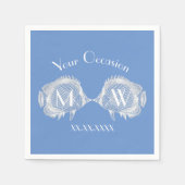 Küssen Fisch Ihre Farbe personalisieren Serviette (Vorderseite)