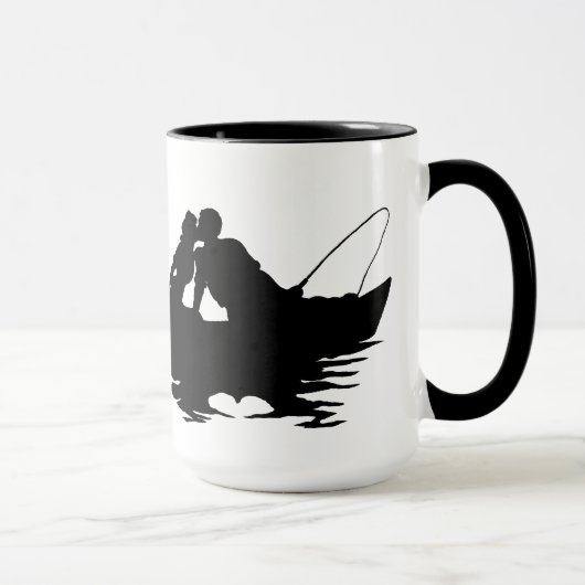 Küssen Fischen Couple Silhouette Tasse Anpassen! (Rechts)