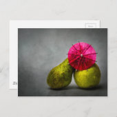 Küssen im Regen Postkarte (Vorne/Hinten)