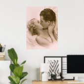 Küssen in Rosa Poster (Heimbüro)