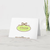 Küssen Kaiser Penguin Valentine"... Feiertagskarte (Rückseite)