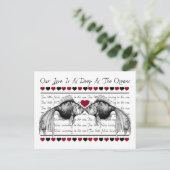 Küssen Liebe Valentinstag Feiertagspostkarte (Stehend Vorderseite)