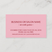 Küssen Lippen Beauty Stylist anpassbar Visitenkarte (Rückseite)