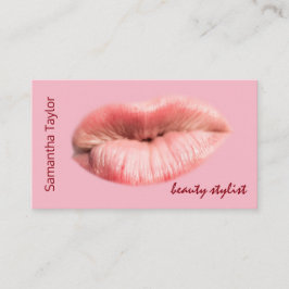 Küssen Lippen Beauty Stylist anpassbar Visitenkarte