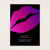 Küssen Lippen-Kette-Fußleiste Erkerdisplay-Karte (Rückseite)