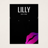 Küssen Lippen-Kette-Fußleiste Erkerdisplay-Karte (Vorderseite)