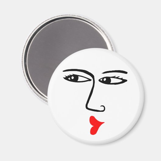 Küssen Magnet (Vorderseite/Rückseite)