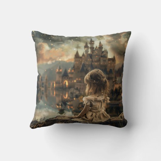 Kussen met Princess Elly in Fantasy Sfeer Kissen (Rückseite)