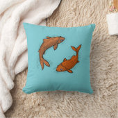 Kussen met zwemmende karpers kissen (Decke)