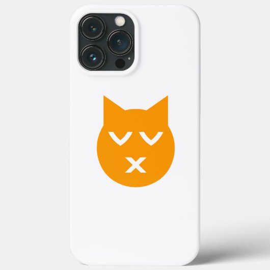Küssen mit geschlossenen Augen Emoji Katze Case-Mate iPhone Hülle (Rückseite)