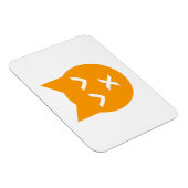 Küssen mit geschlossenen Augen Emoji Katze Magnet (Rechte Seite)