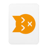 Küssen mit geschlossenen Augen Emoji Katze Magnet (Vertikal)