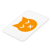 Küssen mit geschlossenen Augen Emoji Katze Magnet (Linke Seite)